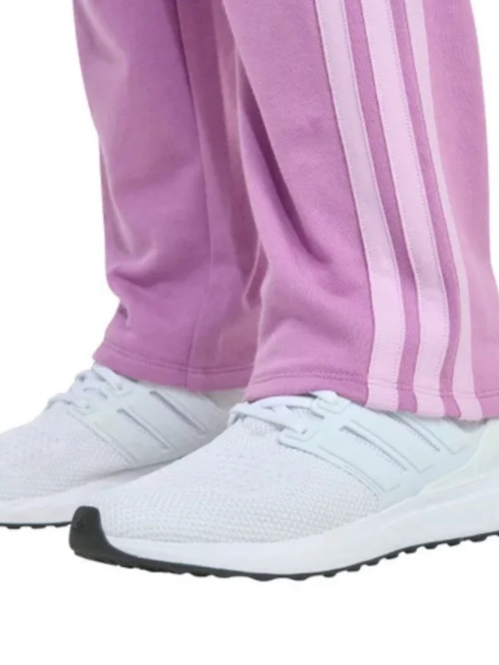adidas Kids Lavender Pink Joggers with light pink Three Stripes - Picture 5 of 5